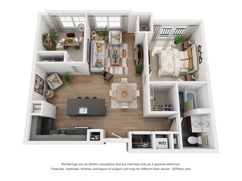 Fayette| 1 bed - 1 Bath w/Den at Riverwalk, Conshohocken